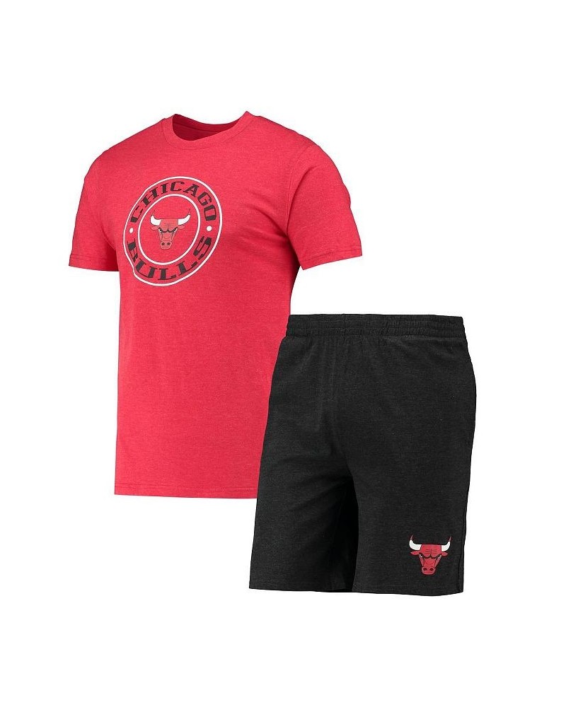 Men's Black, Red Chicago Bulls T-shirt and Shorts Sleep Set $21.15 Pajama