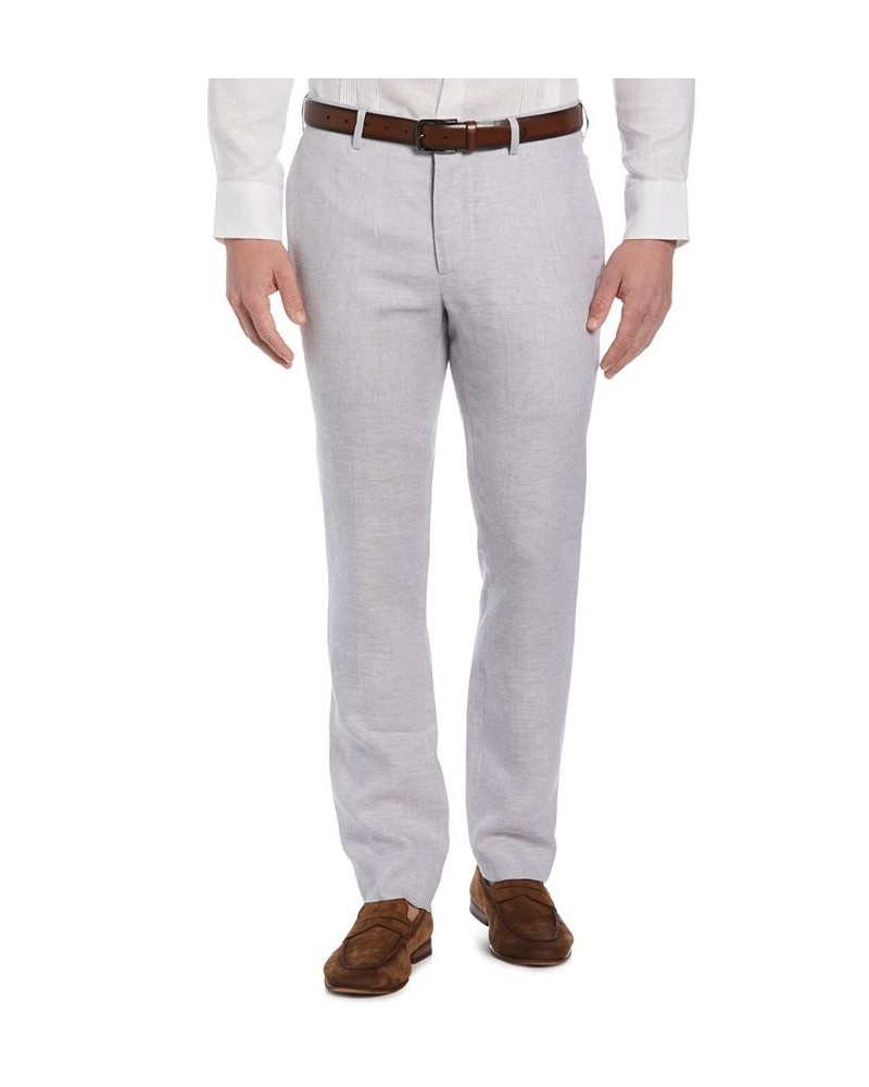 Men's Classic-Fit DÉlavÉ Linen Dress Pants Gray $30.45 Pants