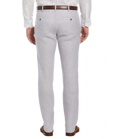 Men's Classic-Fit DÉlavÉ Linen Dress Pants Gray $30.45 Pants