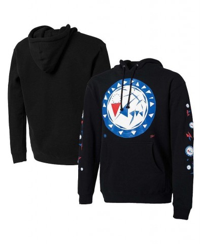 Men's NBA x Naturel Black Philadelphia 76ers No Caller ID Pullover Hoodie $57.20 Sweatshirt