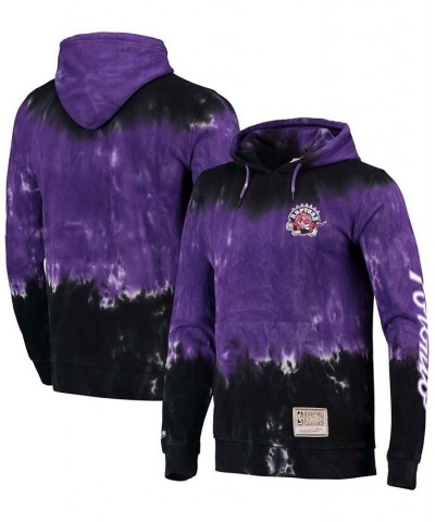 Men's White Toronto Raptors Hardwood Classics Tie-Dye Pullover Hoodie $48.75 Sweatshirt