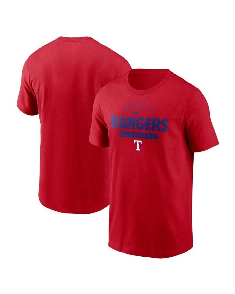 Men's Red Texas Rangers Primetime Property Of Practice T-shirt $18.00 T-Shirts