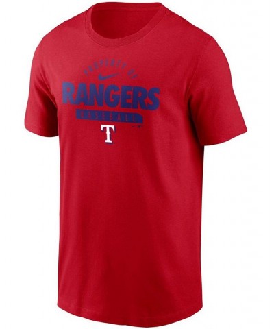 Men's Red Texas Rangers Primetime Property Of Practice T-shirt $18.00 T-Shirts