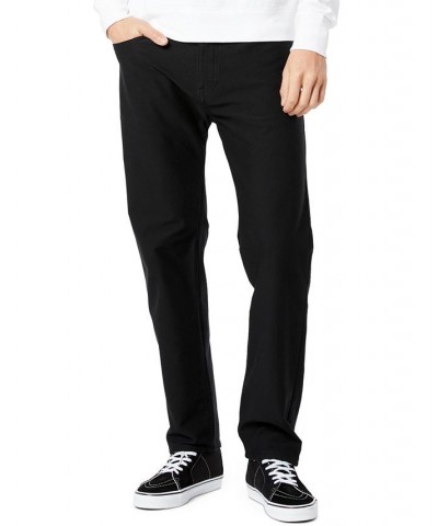 Men's Straight-Fit Comfort Knit Jean-Cut Pants Black $36.48 Pants