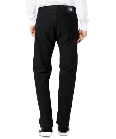 Men's Straight-Fit Comfort Knit Jean-Cut Pants Black $36.48 Pants