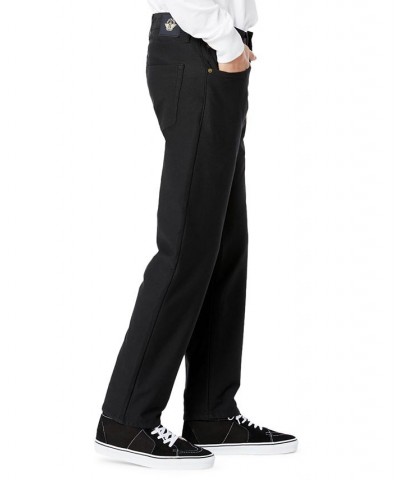 Men's Straight-Fit Comfort Knit Jean-Cut Pants Black $36.48 Pants