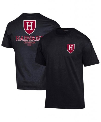 Men's Black Harvard Crimson Stack 2-Hit T-shirt $19.80 T-Shirts