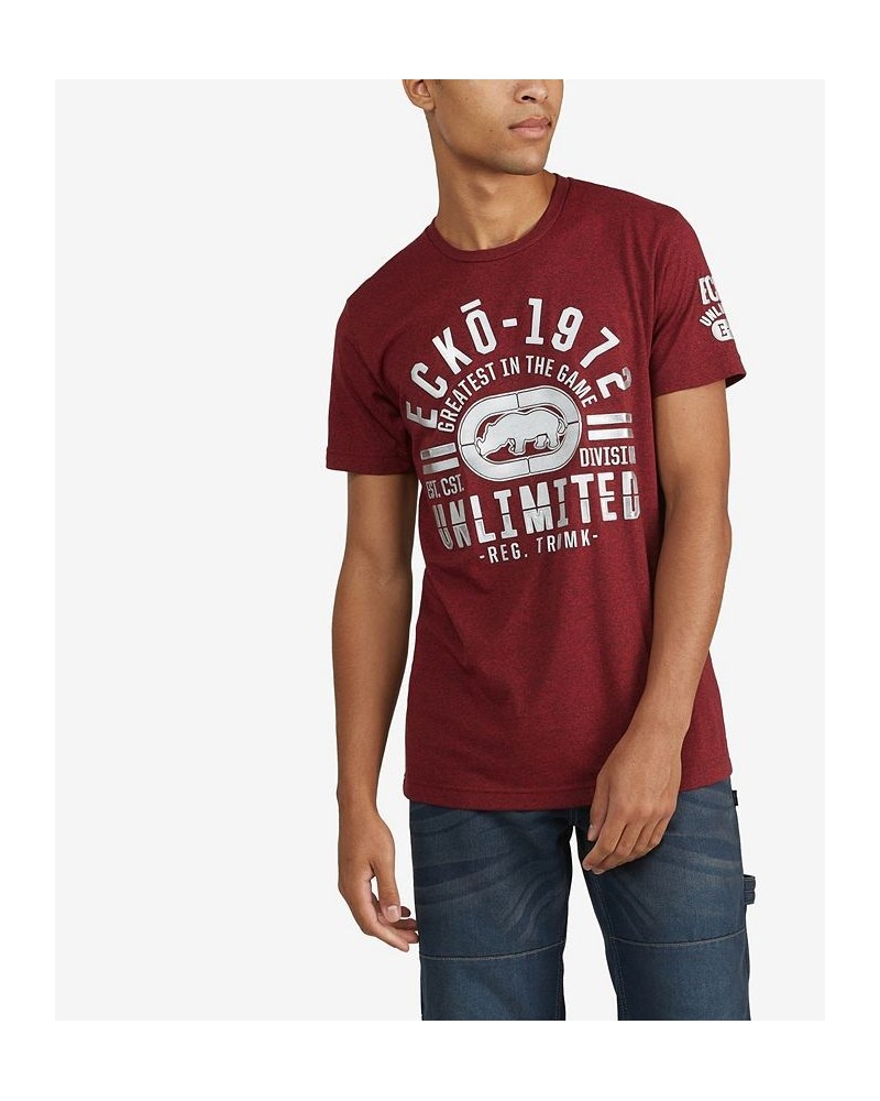 Men's Around Town Marled T-shirt Red 2 $13.94 T-Shirts