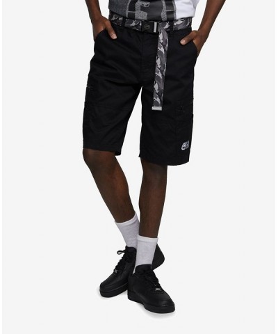 Men's Big and Tall Zippity Do Dah Cargo Shorts with Removable Belt, 2 Piece Set Black $29.92 Shorts