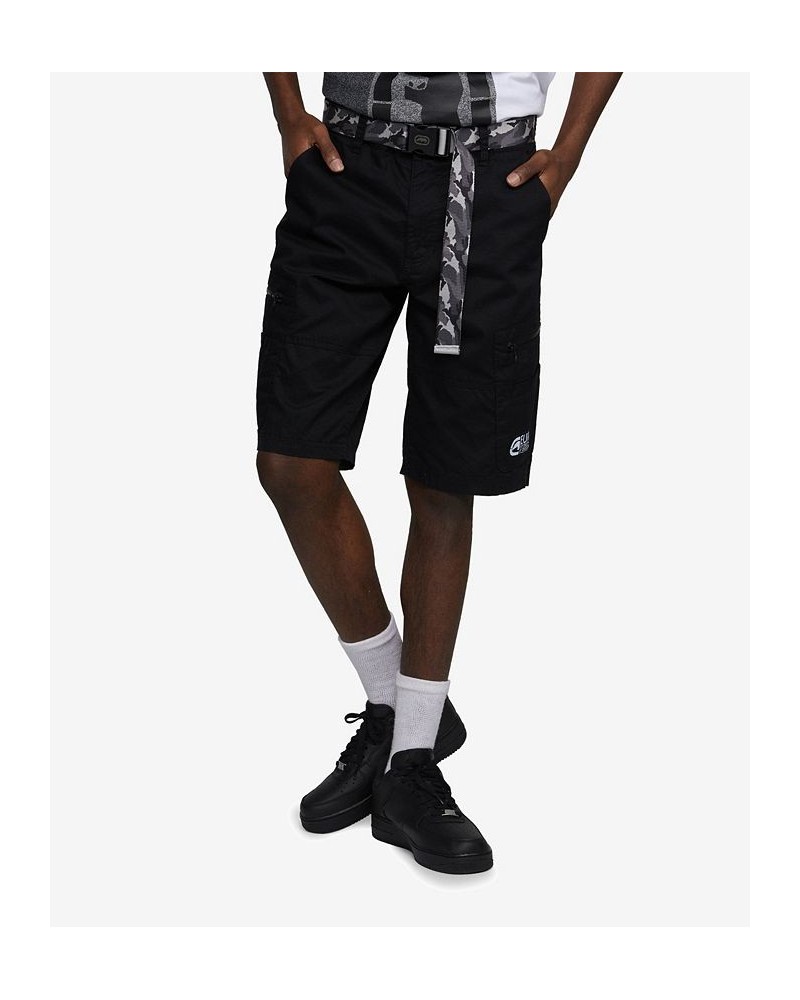 Men's Big and Tall Zippity Do Dah Cargo Shorts with Removable Belt, 2 Piece Set Black $29.92 Shorts