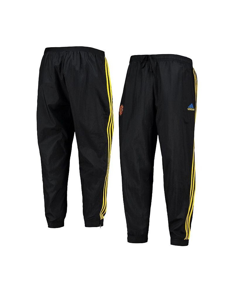 Men's Black Manchester United Icons Woven Pants $41.40 Pants