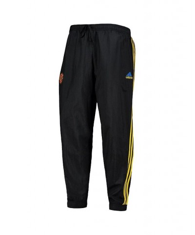 Men's Black Manchester United Icons Woven Pants $41.40 Pants