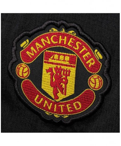 Men's Black Manchester United Icons Woven Pants $41.40 Pants