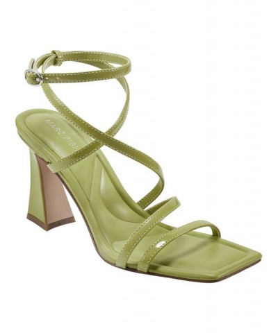 Women's Mahima Strappy Tapered Heel Dress Sandals Green $48.95 Shoes