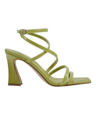 Women's Mahima Strappy Tapered Heel Dress Sandals Green $48.95 Shoes