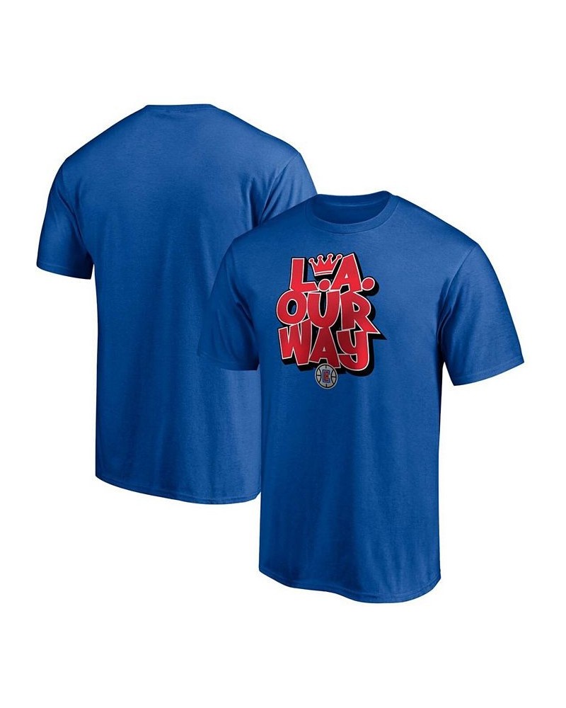 Men's Royal LA Clippers Post Up Hometown Collection T-shirt $17.04 T-Shirts