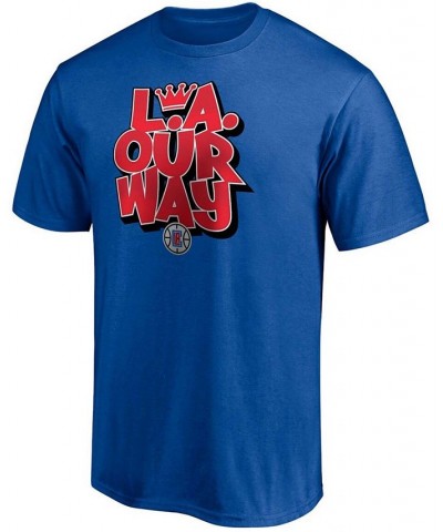 Men's Royal LA Clippers Post Up Hometown Collection T-shirt $17.04 T-Shirts