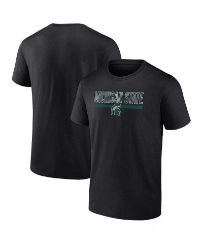 Men's Branded Black Michigan State Spartans Classic Inline Team T-shirt $14.35 T-Shirts