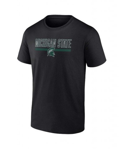 Men's Branded Black Michigan State Spartans Classic Inline Team T-shirt $14.35 T-Shirts