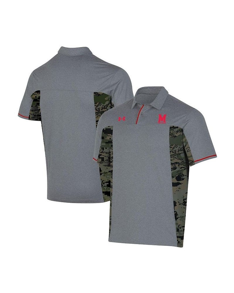 Men's Gray Maryland Terrapins Freedom Polo Shirt $50.60 Polo Shirts