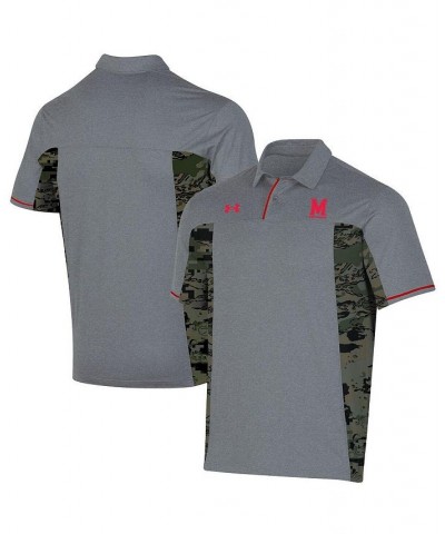 Men's Gray Maryland Terrapins Freedom Polo Shirt $50.60 Polo Shirts