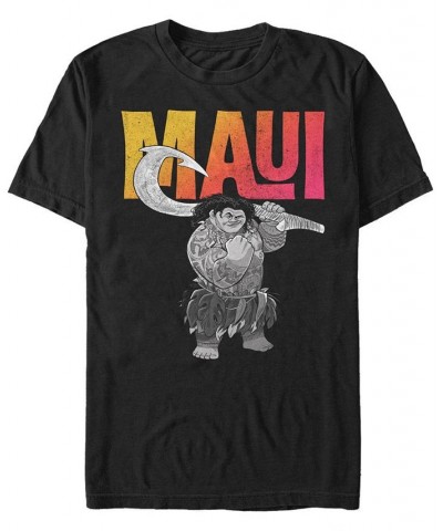 Disney Men's Moana Maui Portrait, Short Sleeve T-Shirt Black $15.40 T-Shirts