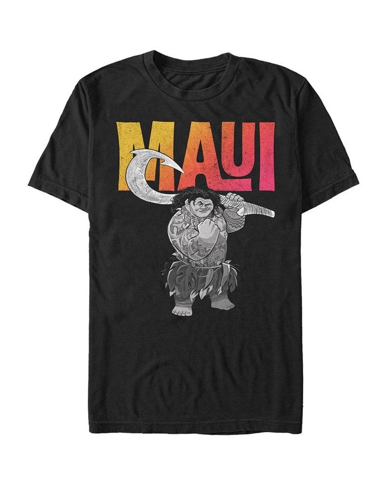 Disney Men's Moana Maui Portrait, Short Sleeve T-Shirt Black $15.40 T-Shirts