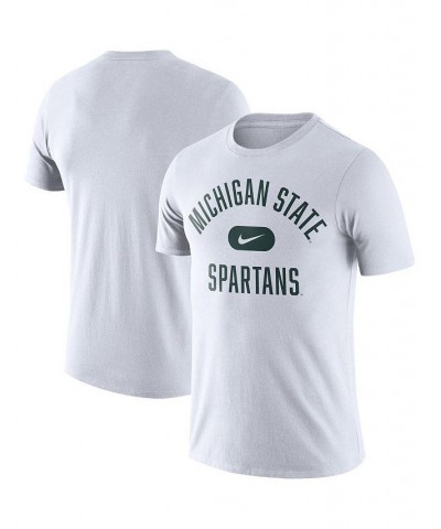 Men's White Michigan State Spartans Team Arch T-shirt $14.00 T-Shirts