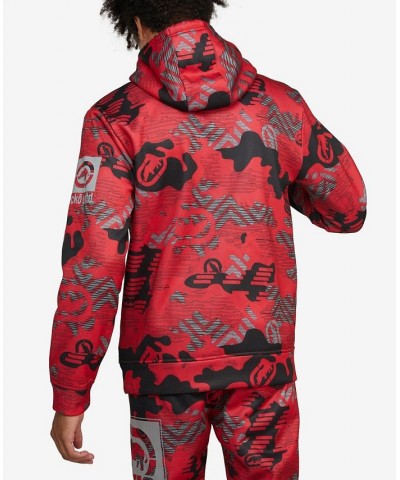 Men's Dragon Stone Hoodie Red $30.60 Sweatshirt