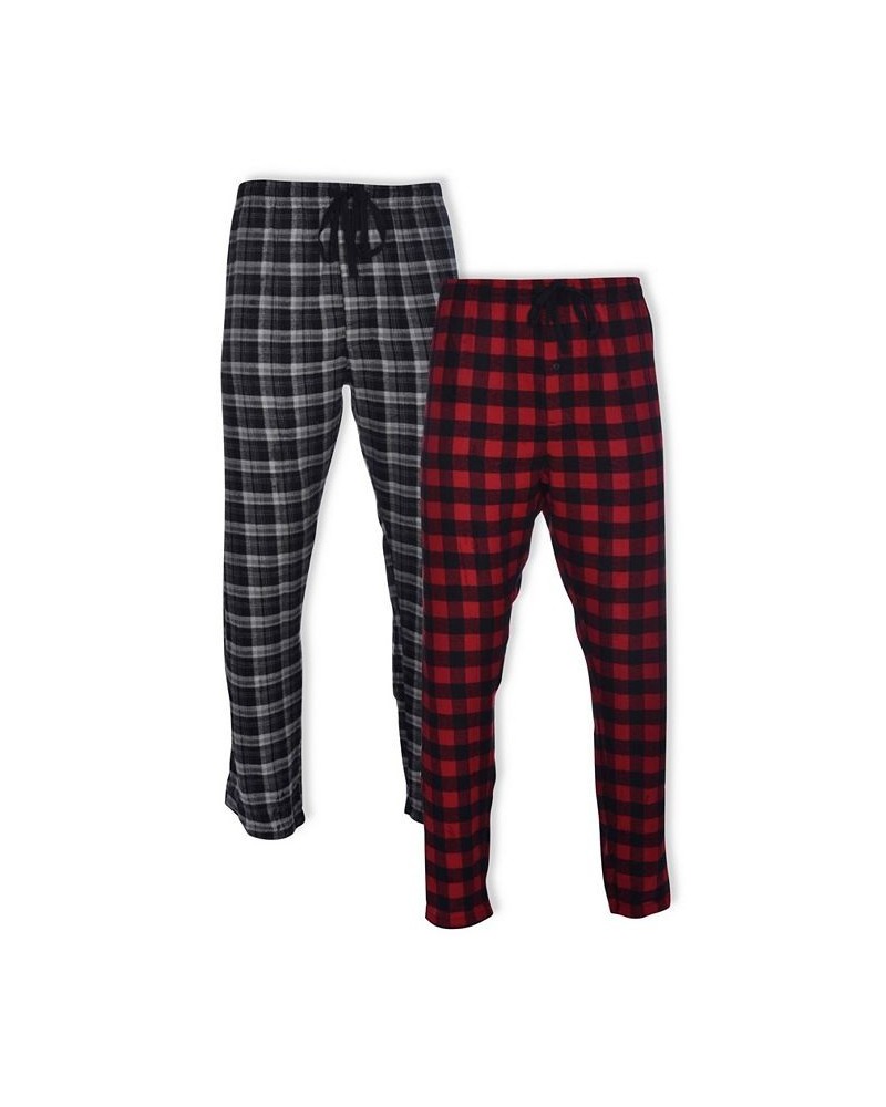 Hanes Men's Big and Tall Flannel Sleep Pant, 2 Pack Brown $15.17 Pajama