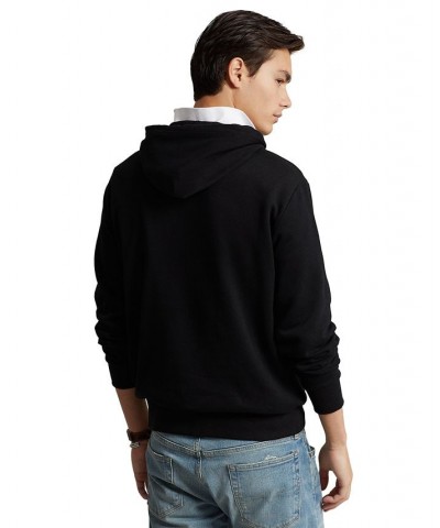 Men's OmbrÉ Big Pony Fleece Hoodie Black $51.38 Sweatshirt