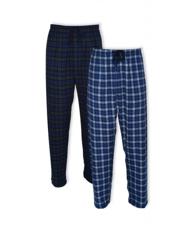 Hanes Men's Big and Tall Flannel Sleep Pant, 2 Pack Brown $15.17 Pajama