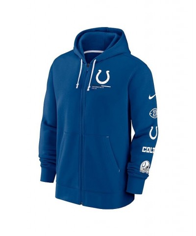 Men's Royal Indianapolis Colts Surrey Full-Zip Hoodie $51.29 Sweatshirt