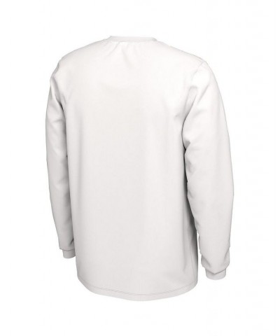 Men's White Oregon Ducks Ball In Bench Long Sleeve T-shirt $21.59 T-Shirts