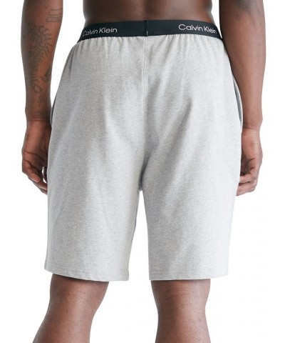 Men's 1996 Monogram Logo Waistband Sleep Shorts Gray $21.22 Pajama