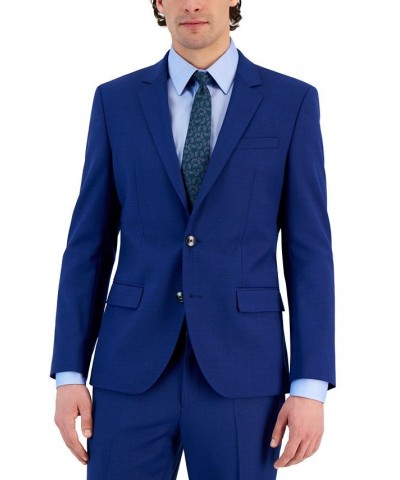 Hugo Boss Men's Slim-Fit Superflex Stretch Suit Jacket Blue $136.50 Suits