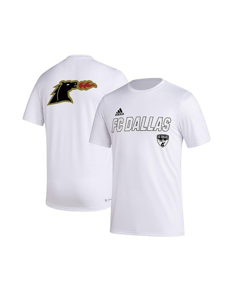 Men's White FC Dallas Team Jersey Hook AEROREADY T-shirt $29.99 T-Shirts