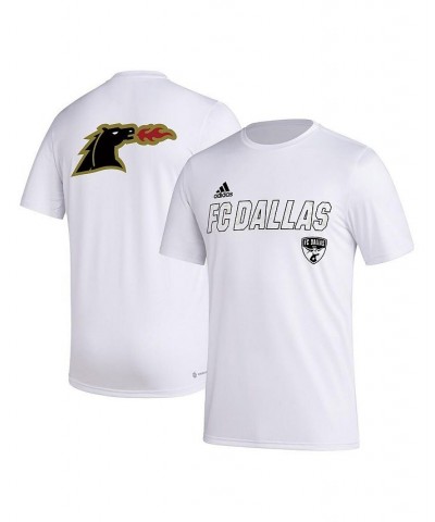 Men's White FC Dallas Team Jersey Hook AEROREADY T-shirt $29.99 T-Shirts