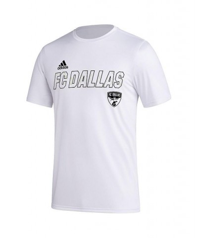 Men's White FC Dallas Team Jersey Hook AEROREADY T-shirt $29.99 T-Shirts