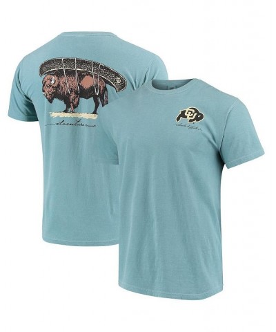 Men's Blue Colorado Buffaloes Canoe Local Comfort Colors T-shirt $18.48 T-Shirts