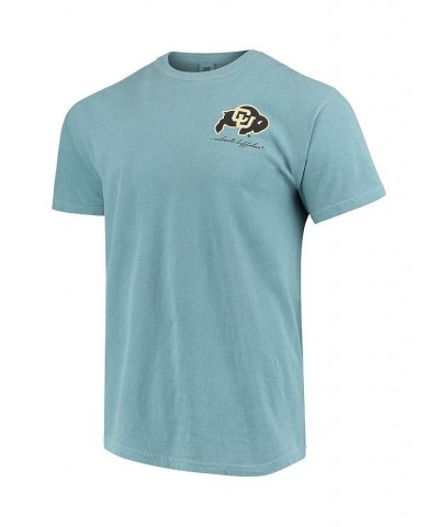 Men's Blue Colorado Buffaloes Canoe Local Comfort Colors T-shirt $18.48 T-Shirts