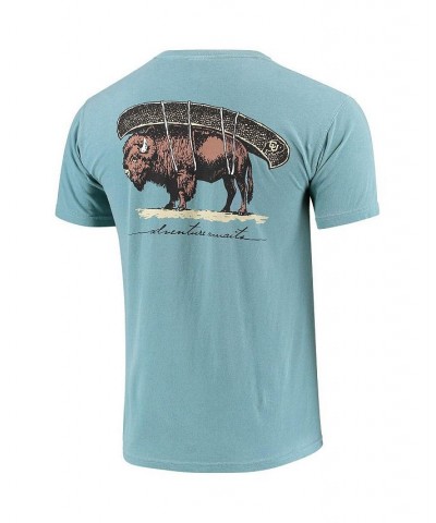 Men's Blue Colorado Buffaloes Canoe Local Comfort Colors T-shirt $18.48 T-Shirts