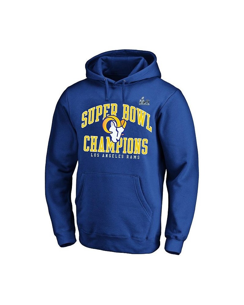 Men's Branded Royal Los Angeles Rams Super Bowl LVI Champions Big and Tall Simple Arch Pullover Hoodie $35.88 Sweatshirt