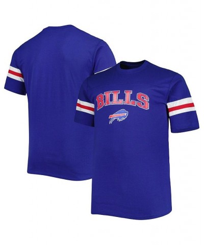 Men's Royal Buffalo Bills Big and Tall Arm Stripe T-shirt $26.95 T-Shirts