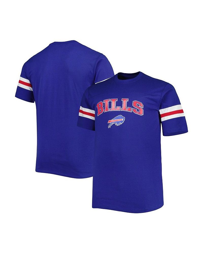 Men's Royal Buffalo Bills Big and Tall Arm Stripe T-shirt $26.95 T-Shirts