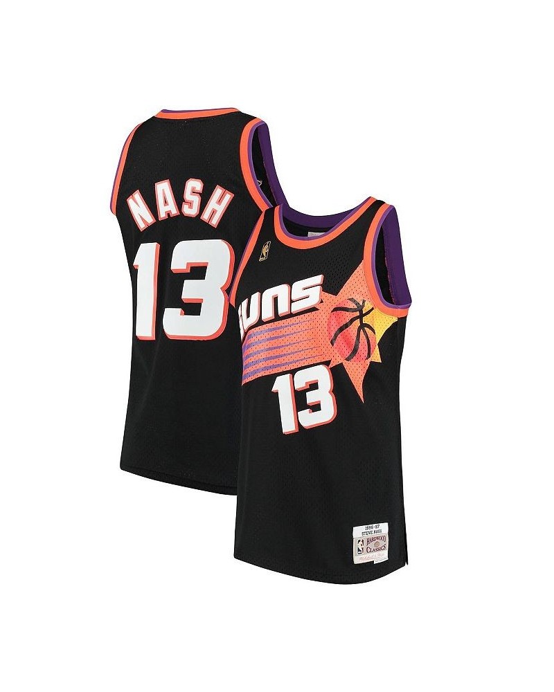 Men's Steve Nash Black Phoenix Suns 1996-97 Hardwood Classics Swingman Jersey $43.40 Jersey