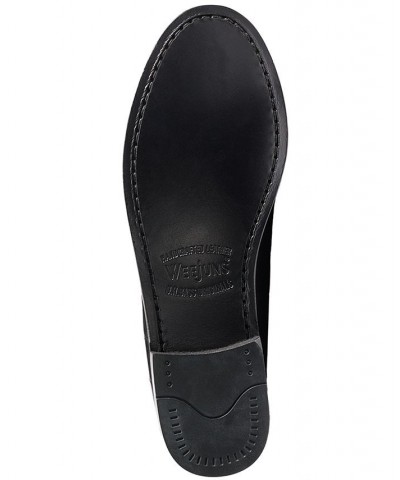 Women's Weejuns Whitney Exotic Penny Loafers Black $54.25 Shoes