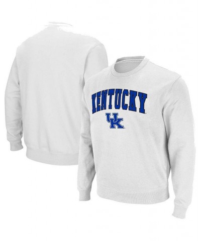 Men's White Kentucky Wildcats Arch and Logo Pullover Sweatshirt $28.20 Sweatshirt