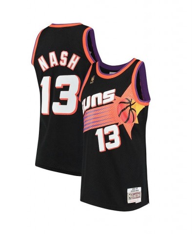 Men's Steve Nash Black Phoenix Suns 1996-97 Hardwood Classics Swingman Jersey $43.40 Jersey