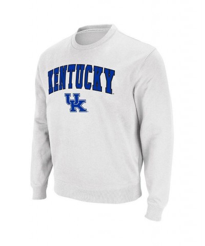 Men's White Kentucky Wildcats Arch and Logo Pullover Sweatshirt $28.20 Sweatshirt